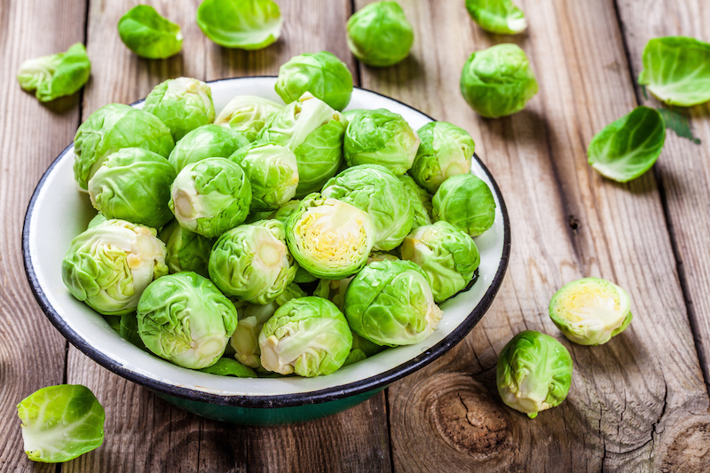 brussel sprouts in a bowl