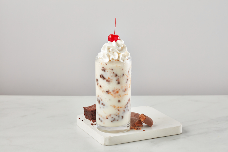 Freddy's Peanut Butter Brownie Concrete made with Butterfinger®