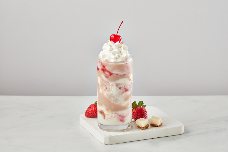Freddy's Chocolate Covered Strawberry Cheesecake Concrete