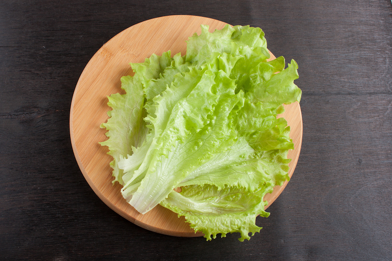 lettuce on a plate