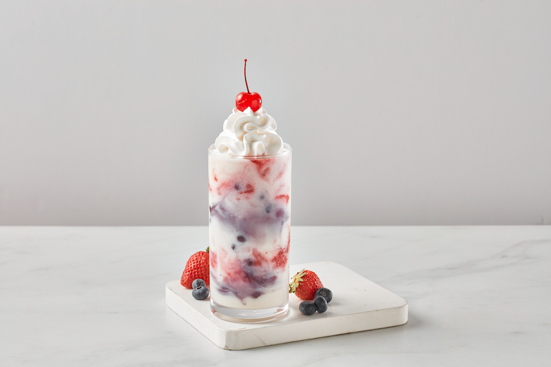 Freddy's Red White & Blueberry Concrete