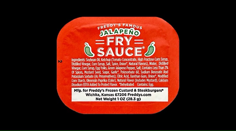Freddy's Famous Jalapeño Fry Sauce dipping cup