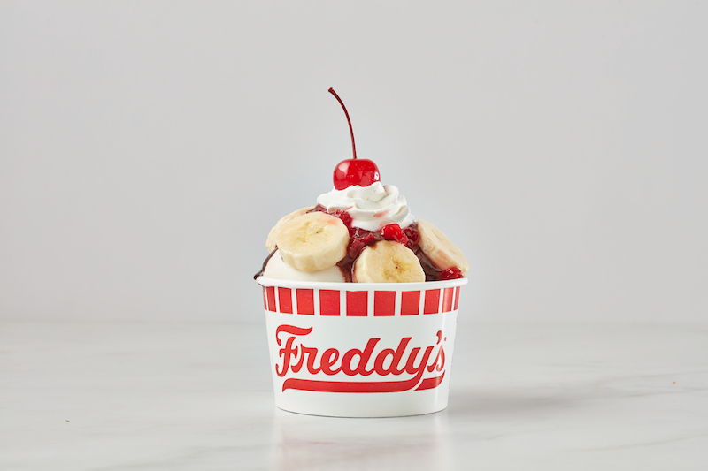Freddy's Banana Split Sundae