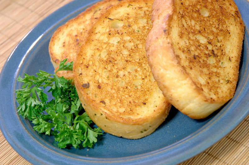 texas toast on a plate