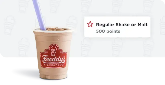 Regular Shake or Malt Reward - 500 Points
