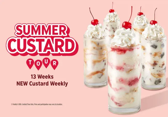 Summer Custard Tour. 13 Weeks. New Custard Weekly.