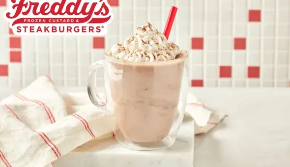 Freddy's Frozen Hot Chocolate Shake made with Ghirardelli