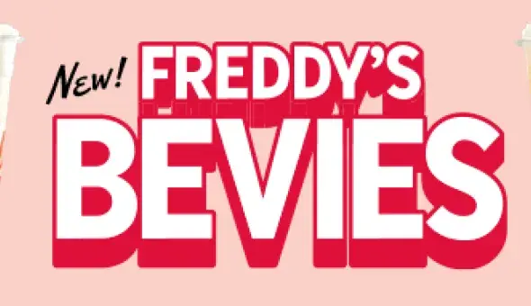 Freddy's Bevies featuring a colorful variety of refreshing specialty drinks