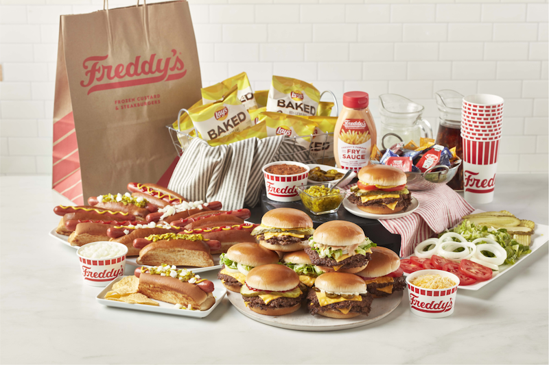 Freddy's catering display