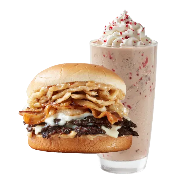 French Onion Steakburger & Oreo Cookie Peppermint Shake